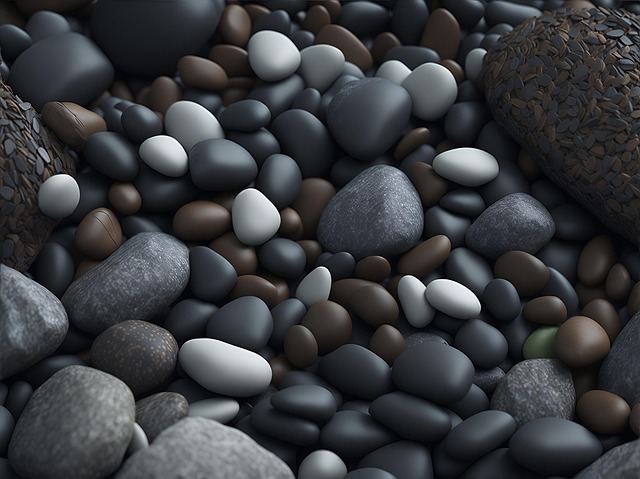 Free ai generated pebbles stones illustration