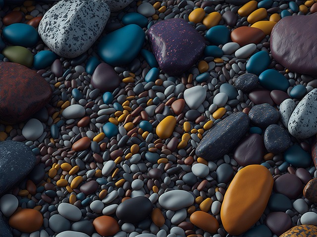 Free ai generated pebbles stones illustration