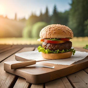 Free Food Burger illustration and picture