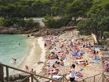 Strand, Hav, Mennesker, Sommer, Mallorca