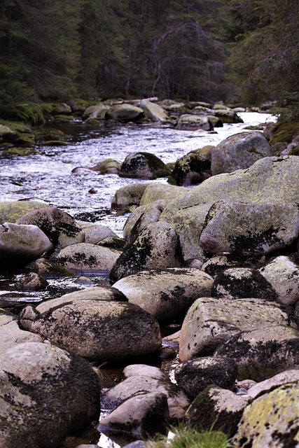 Sten, Vand, Flod, Natur, Land, Beregning