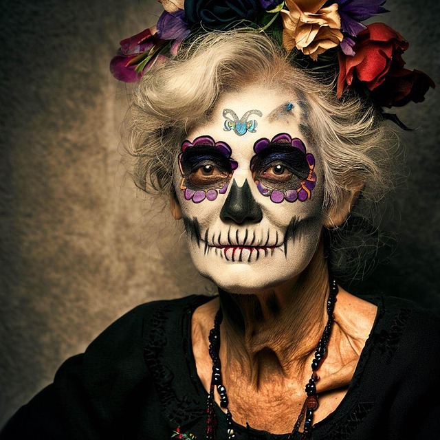 Free ai generated la catrina day of the dead illustration