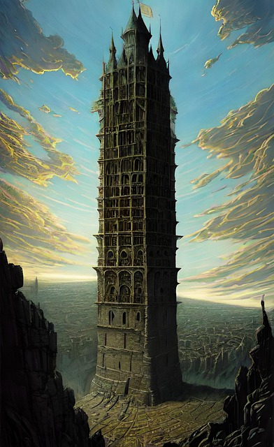 Download free HD stock image of Ai Generated Nature Free ai generated nature tower illustration