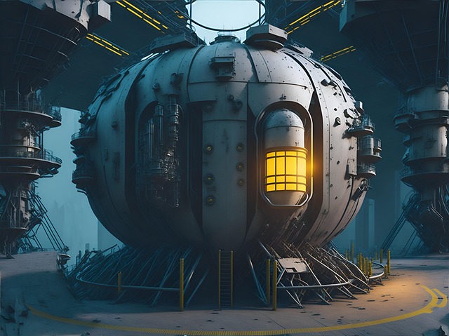 Free ai generated nuclear reactor illustration
