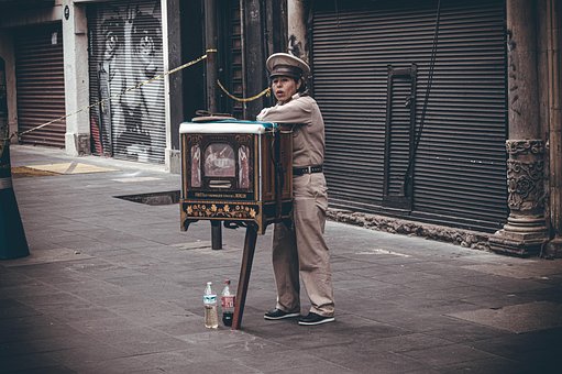 Rua, Atividade, Mostrar, Artista, México