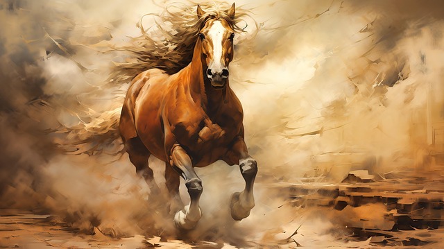 Free Ai Generated Horse illustration and picture