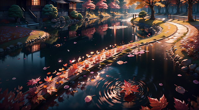 Free Ai Generated Leaves illustration and picture