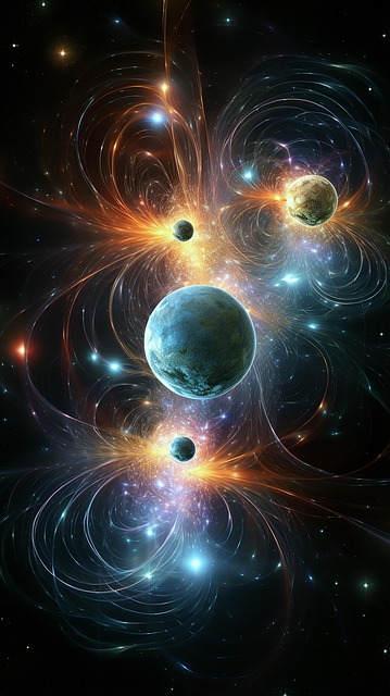 Free cosmic choreography magnetar illustration