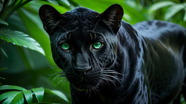 Ai Gerado, Pantera, Preto, Gato