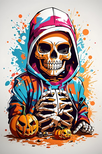 Free Ai Generated Skeleton illustration and picture