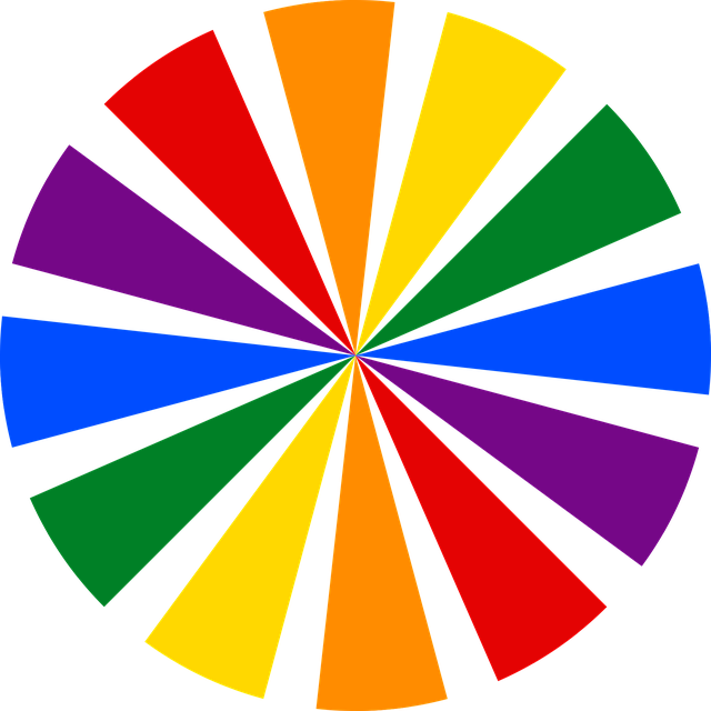 Regenbogen, Muster, Radial, Kreis, Bunt