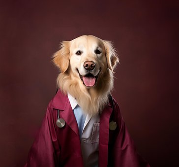 Arzt, Golden Retriever, Halloween