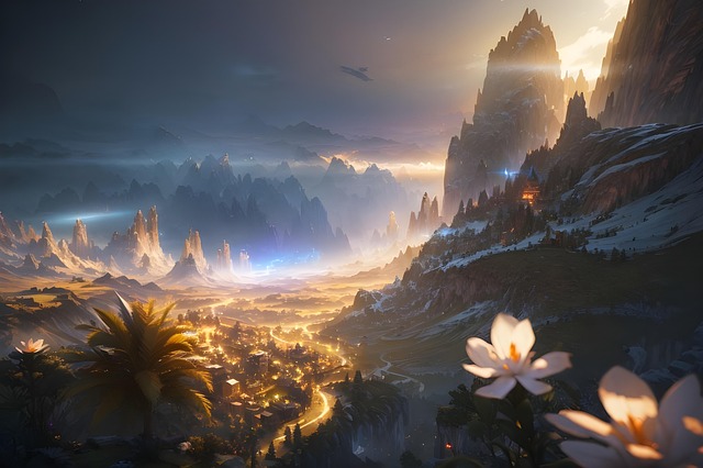 Free ai generated photorealistic landscape illustration