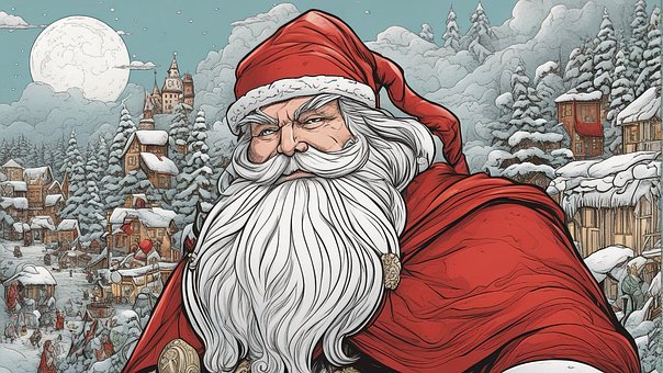 Free Christmas Nicholas illustration and picture