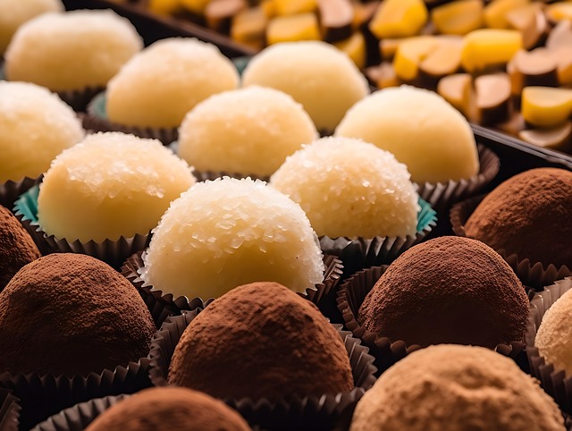 Free ai generated brigadeiro chocolate illustration