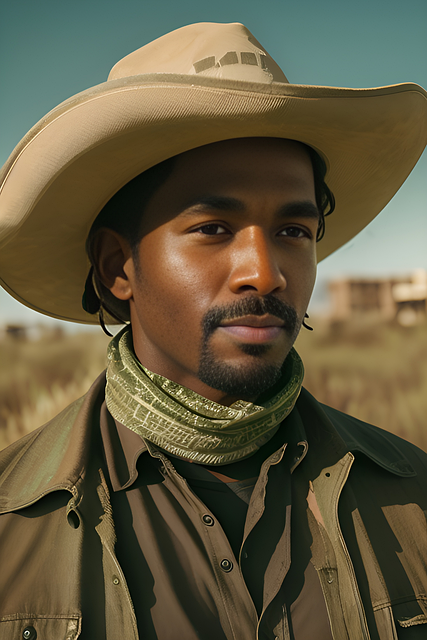 Ai Generert, Mann, Cowboy, Vestlig, Land