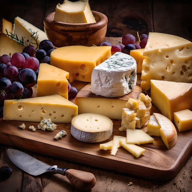 Free ai generated cheese cheese board illustration