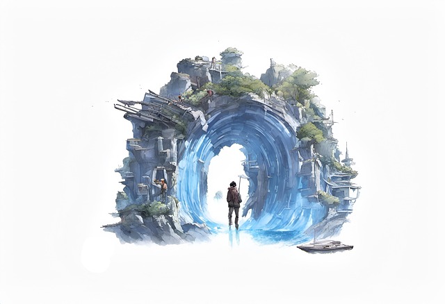 Free ai generated portal gate illustration