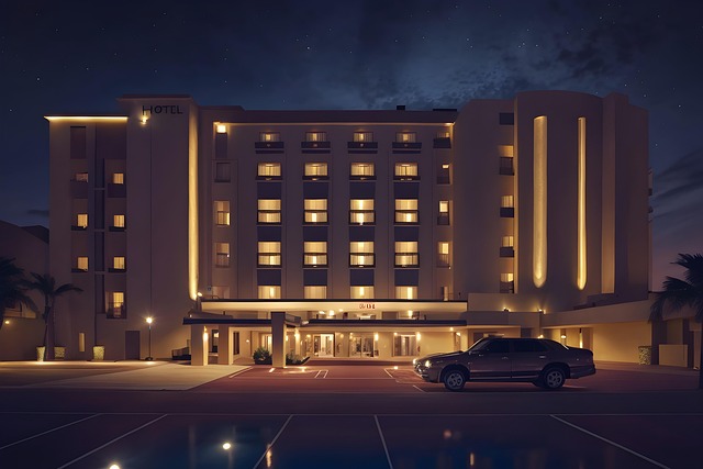 Hotel, Noche, Cielo, Lujo, Descanso