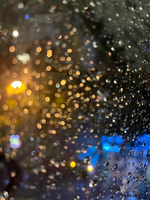 Chuva, Frio, Óculos, Bokeh
