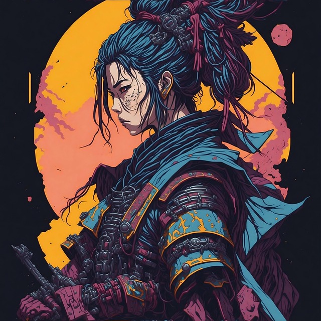Free Samurai Girl illustration and picture