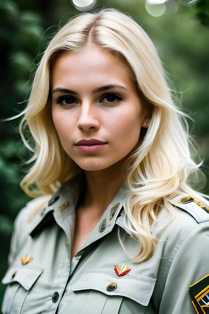Ai Generiert, Frau, Militärfrau
