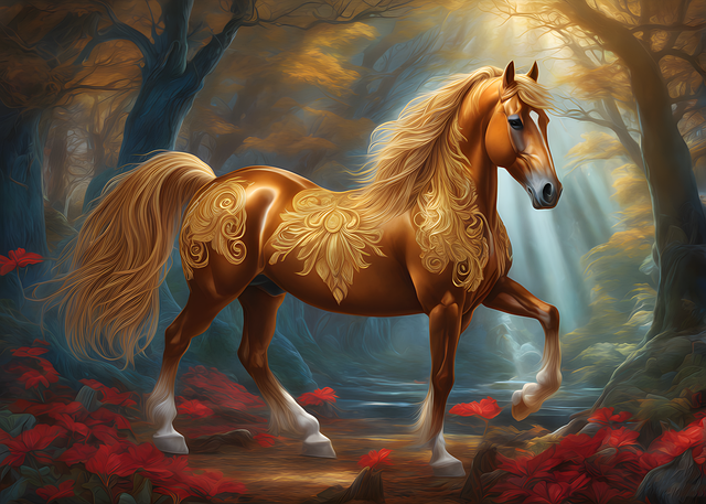 Free horse stallion equine illustration