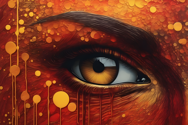 Free ai generated eye pupil illustration