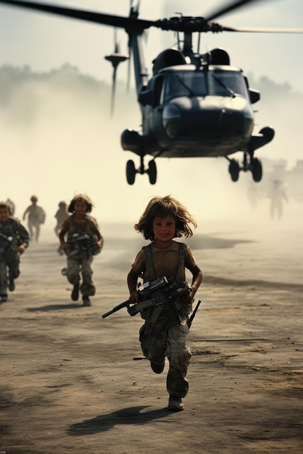 Download free HD stock image of Children Kids Free children kids war illustration