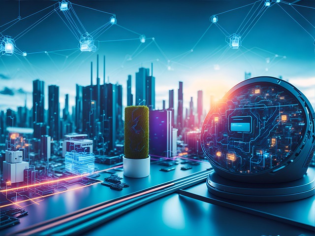 Free ai generated motherboard chipset illustration