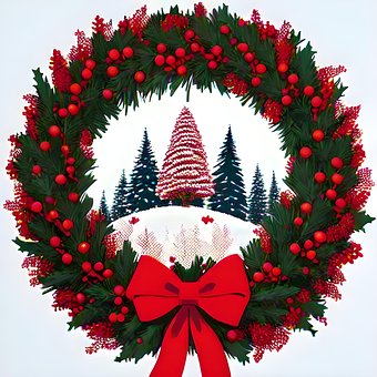 Ai Generert, Christmas Wreath