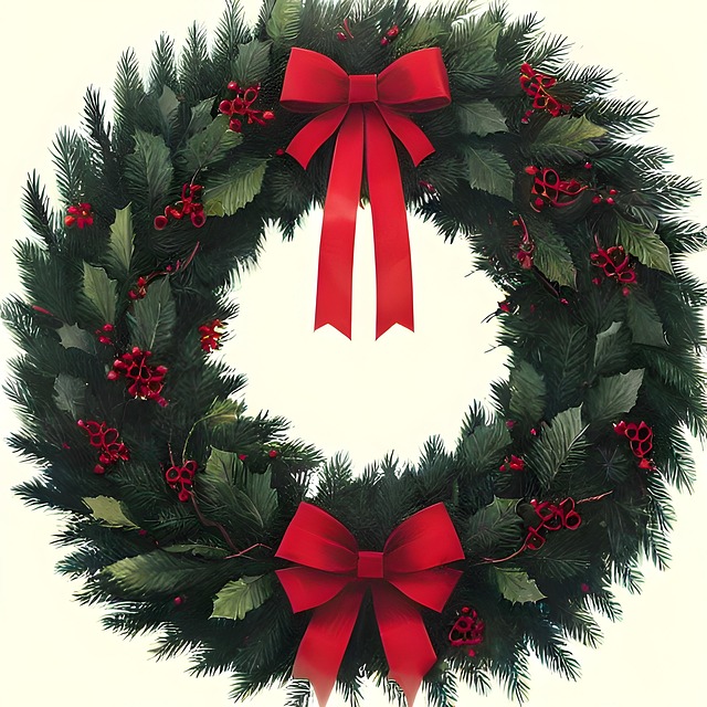 Download Ai Generated Christmas Wreath Decorative Wreath Royalty-Free ...