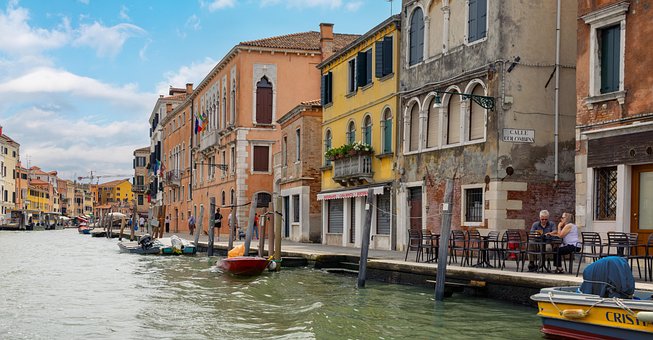Venedig, Italien, Rejse, Turist, Flod