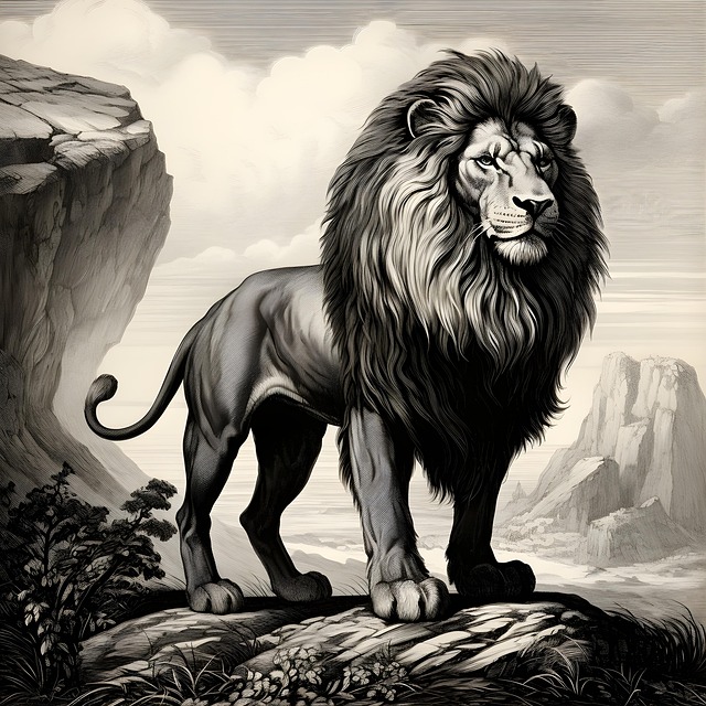 Free ai generated lion animal illustration
