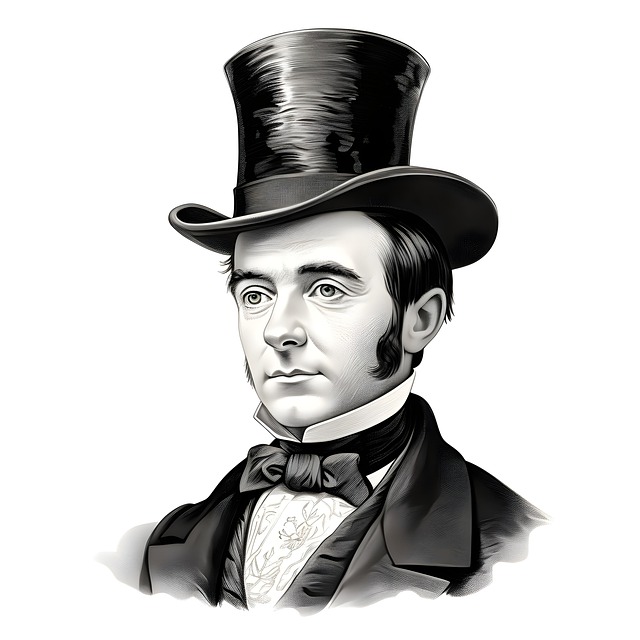 Free ai generated man victorian illustration
