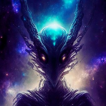 Free Ai Generated Alien illustration and picture