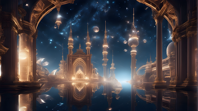 Free ai generated palace towers illustration