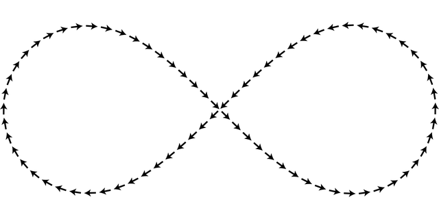 Free arrows infinity pointers vector