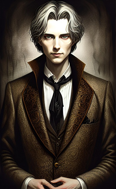 Free ai generated dorian gray man illustration