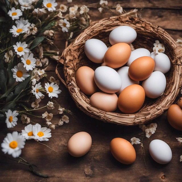 Free ai generated eggs protein illustration
