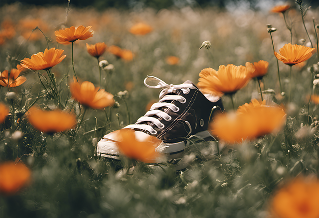 Download free HD stock image of Ai Generated Sneakers Free ai generated sneakers meadow illustration
