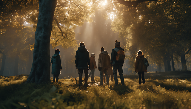 Free ai generated group people illustration