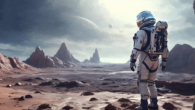 Ai Genereret, Astronaut, Plads, Dragt