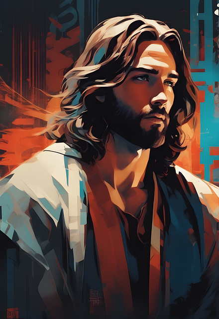 Download free HD stock image of Ai Generated Jesus Free ai generated jesus christ illustration