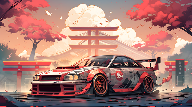Free ai generated vehicle luxury car illustration