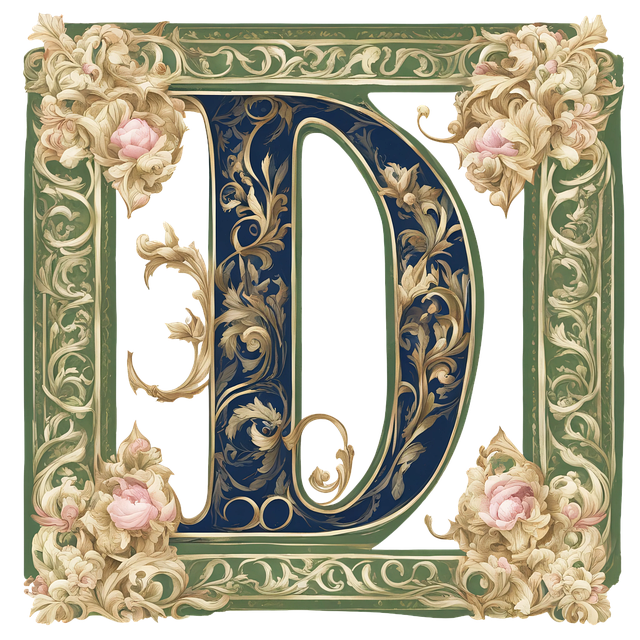 Download free HD stock image of Ai Generated Letter D Free ai generated letter d flowers illustration