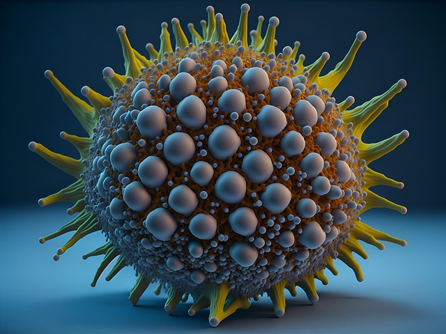 Free ai generated cell virus illustration