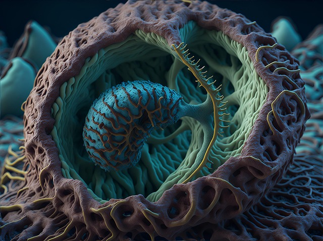 Free ai generated cell virus illustration