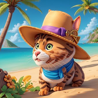 Free Cat Kitten illustration and picture