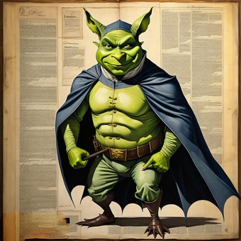 Free Shrek Troll illustration and picture